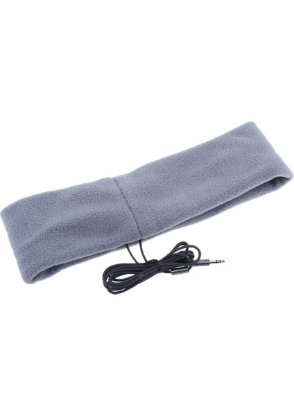 3.5mm Kablolu Kulaklık ve Uyku Göz Maskesi - Gri (Yurt Dışından)