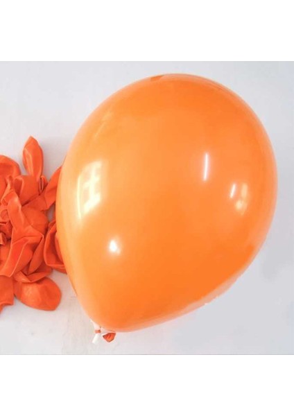 Partipan Metalik Balon Turuncu Renk 10 Adet
