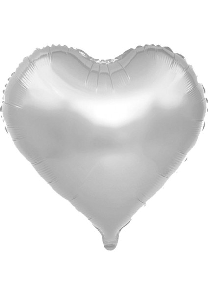Partipan Gümüş Kalp Folyo Balon 45 cm