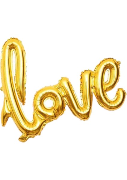 Partipan Folyo Balon Love Gold
