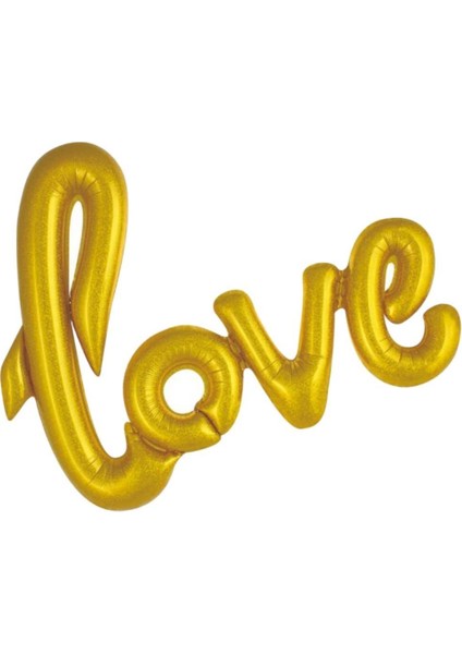 Partipan Folyo Balon Love Gold Küçük Boy