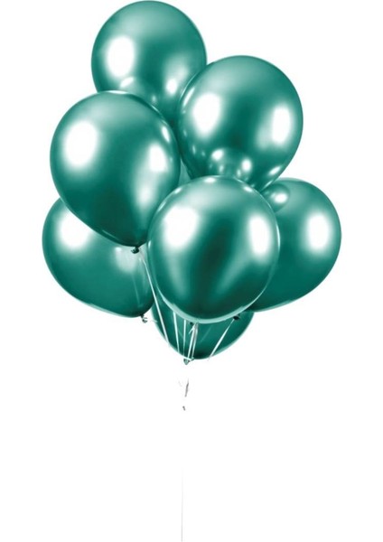 Partipan Yeşil Krom Balon 50 Adet