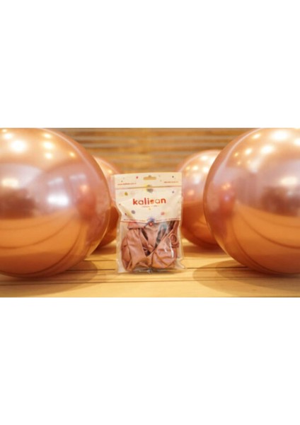 Partipan Pembe Krom Balon 10 Adet
