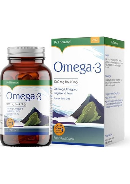 Dr.thomson Omega-3 50 Kapsül