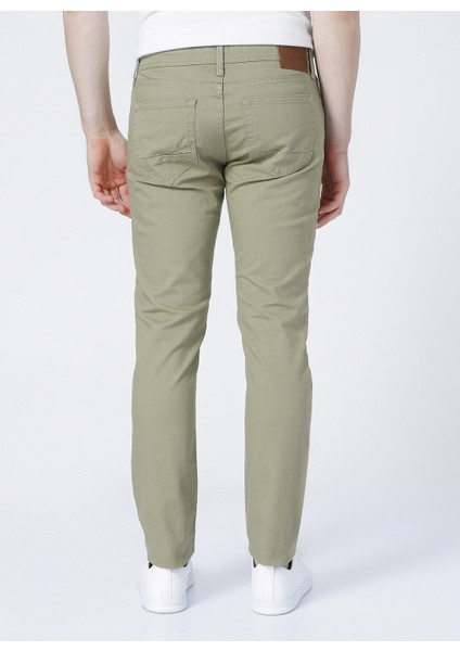 Slim Fit Düz Erkek Chino Pantolon