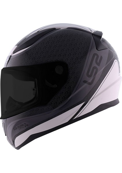 Rapid Deeper Mat Beyaz - Siyah Kask 2 Cam