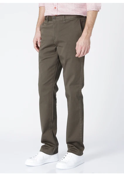 Comfort Fit Düz Erkek Chino Pantolon