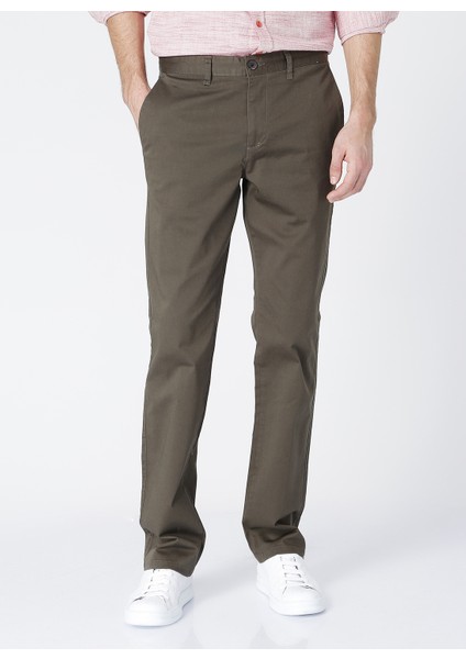 Comfort Fit Düz Erkek Chino Pantolon