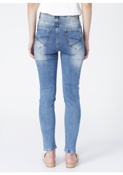 DP301SK Yüksek Bel Skinny Kadın Denim Pantolon