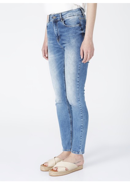DP301SK Yüksek Bel Skinny Kadın Denim Pantolon