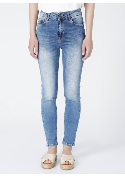DP301SK Yüksek Bel Skinny Kadın Denim Pantolon