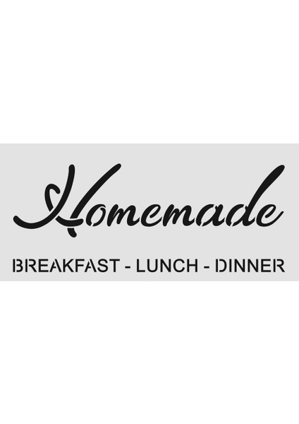 Yazı Desenler Stencil Şablon 15 x 30 cm YZ-285