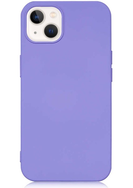 Caseworld Apple iPhone 13 Kapak Içi Kadife Lansman Lux Silikon Kılıf - Lila