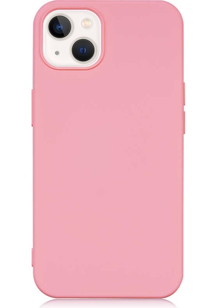 Caseworld Apple iPhone 13 Mini Kapak Içi Kadife Lansman Lux Silikon Kılıf - Pembe