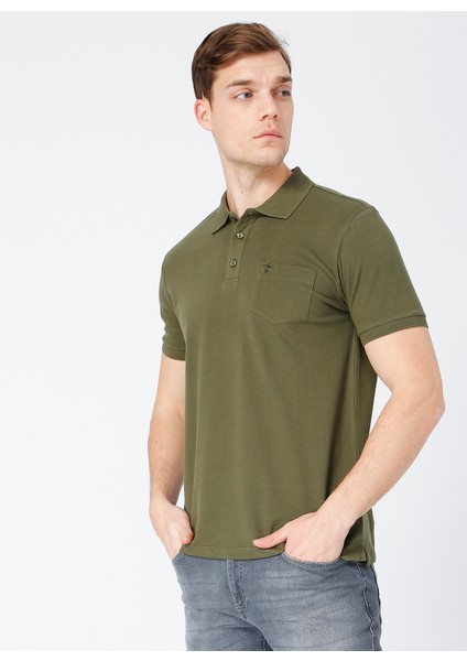 Haki Erkek Cepli Polo T-Shirt fiyatları
