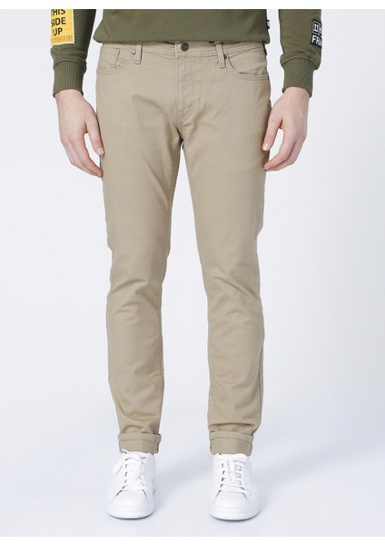 Slim Fit Düz Erkek Chino Pantolon