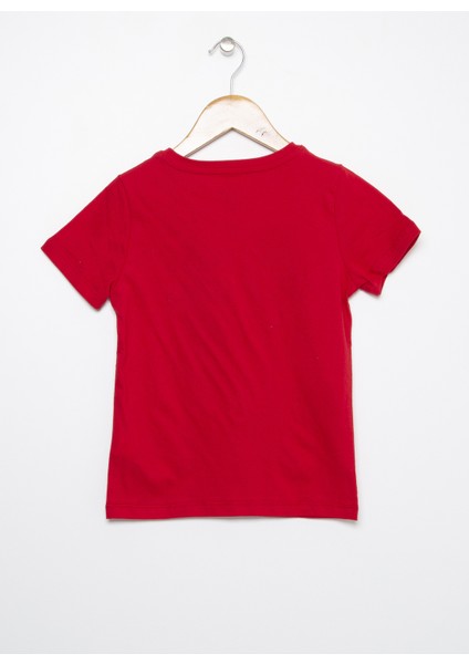 Bisiklet Yaka Baskılı Erkek Çocukt-Shirt fiyatları