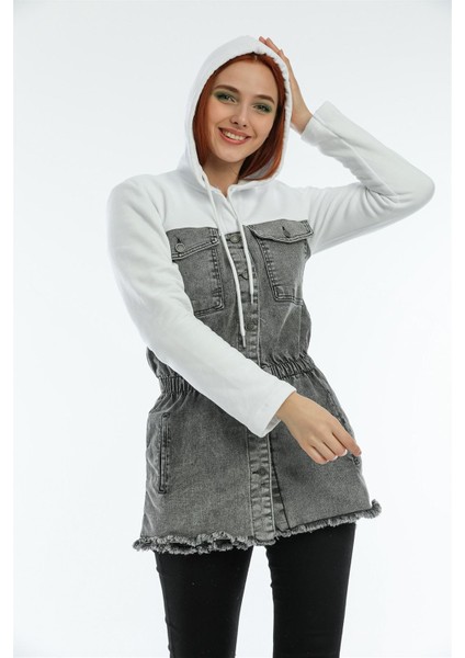 Bayan Yeni Model Kot Ceket 0398446