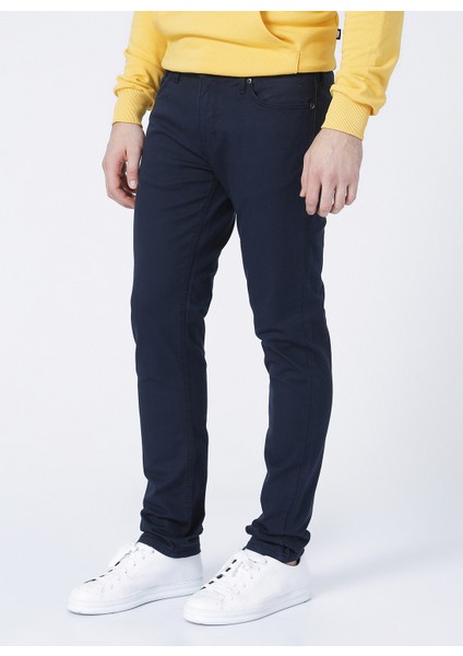 Slim Fit Düz Erkek Chino Pantolon