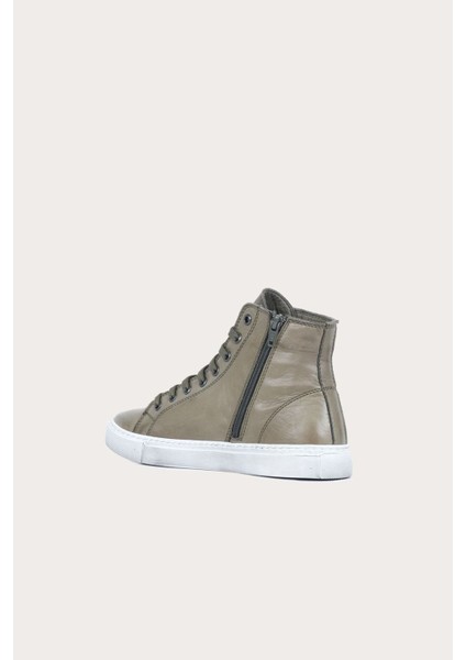 Yeşil Deri Kadın Baskılı Spor Bot fırsatları