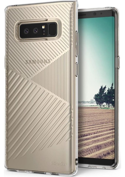 Bevel Galaxy Note 8 Kılıf Crystal Clear