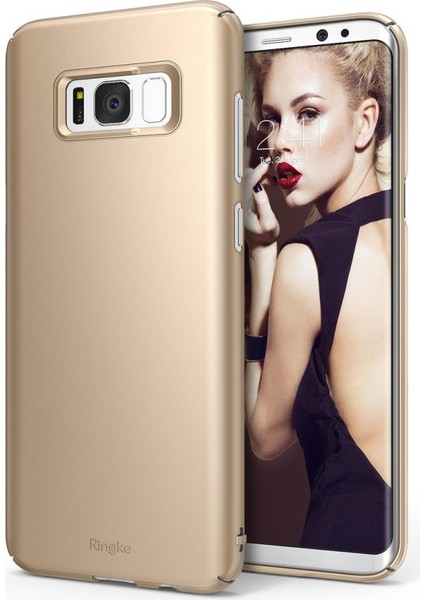 Slim Galaxy S8 Plus Kılıf Royal Gold