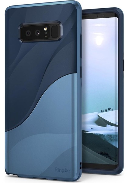 Wave Galaxy Note 8 Kılıf Coastal Blue