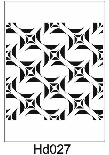 HD-027 Duvar Dekor Stencil Şablon 40 x 40 cm