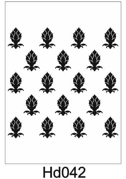 HD-042 Duvar Dekor Stencil Şablon 40 x 40 cm