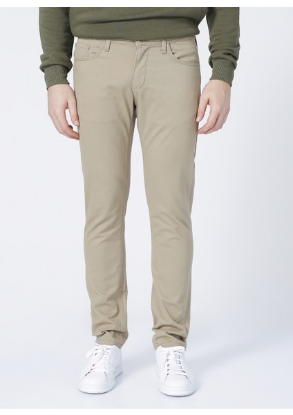 Slim Fit Düz Erkek Chino Pantolon