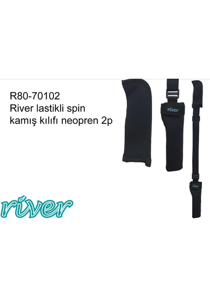 Lrf Spin Kamış Kılıfı Lastikli 2 Parça River Neoprene Siyah