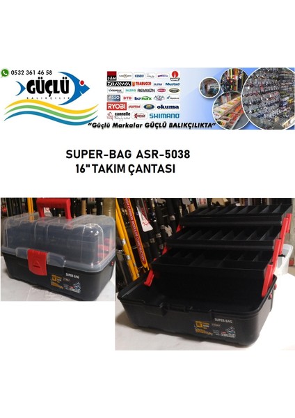 16’’ Raflı Takım Çantası Super-Bag Asr 5038