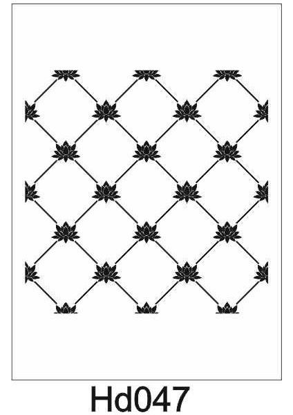 Duvar Dekor Stencil Şablon 30 x 30 cm HD-047