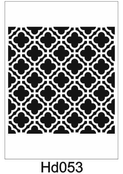 Duvar Dekor Stencil Şablon 50 x 50 cm HD-053