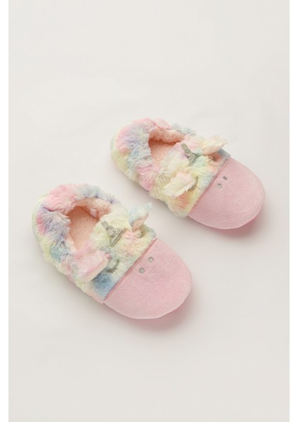 Çok Renkli Kız Çocuk Rainbow Unicorn Patik Çorap fiyatları