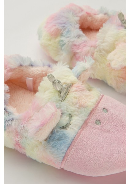 Çok Renkli Kız Çocuk Rainbow Unicorn Patik Çorap modelleri