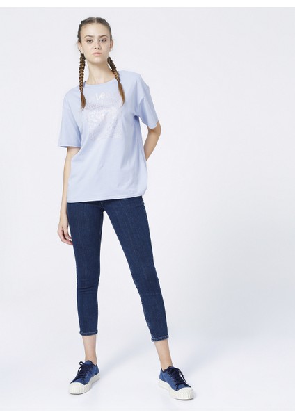 Kadın Koyu Mavi Scarlett Skinny Fit Denim Esnek Jean Kot Pantolon