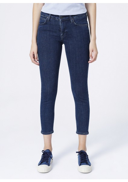 Kadın Koyu Mavi Scarlett Skinny Fit Denim Esnek Jean Kot Pantolon fiyatları