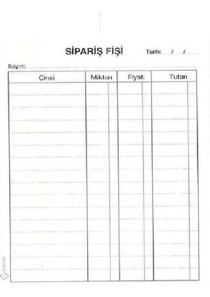 1-50 Kendinden Karbonlu Mini Otokopili Sipariş Fişi 10 x 14 cm 50 Sayfa 3'lü fırsatları