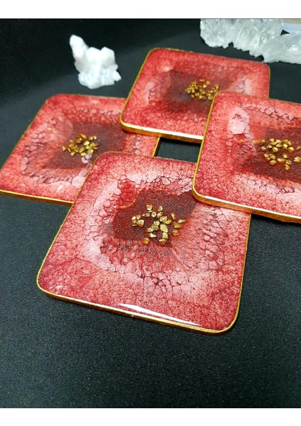 Epoksi Tekli Bardak Altlığı - Pearl Etna