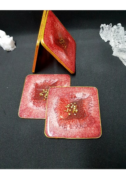 Epoksi Tekli Bardak Altlığı - Pearl Etna