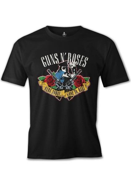 T-Shirt Guns N' Roses - Gone To Hell Siyah Erkek Tshirt