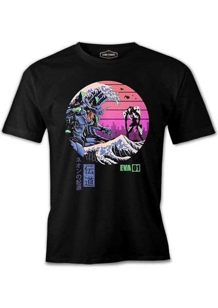 T-Shirt Evangelion - Eva 01 Siyah Erkek Tshirt