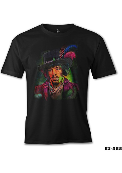 T-Shirt Jimi Hendrix Siyah Erkek Tshirt