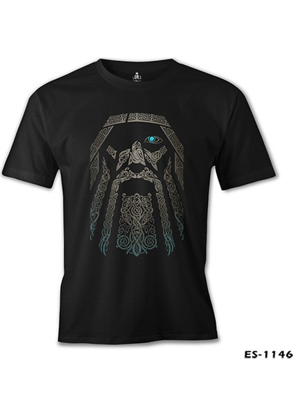 Llord T-Shirt T-Shirt Vikings - Odin Siyah Erkek T-Shirt fiyatları