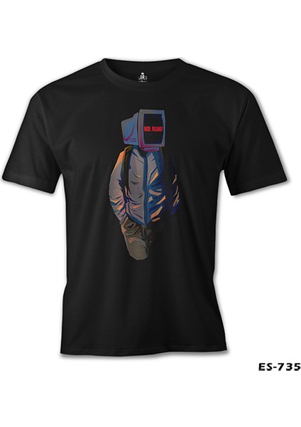 T-Shirt Mr. Robot Siyah Erkek Tshirt