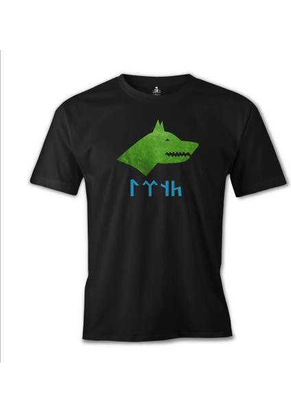T-Shirt Göktürk Kurt 2 Siyah Erkek Tshirt