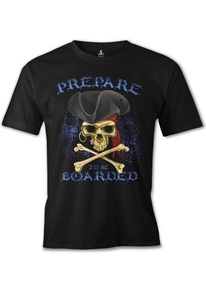 T-Shirt All Seas Pirate Kurukafa Siyah Erkek Tshirt