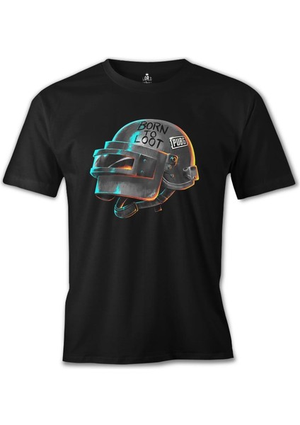 T-Shirt Pubg - Loot Siyah Erkek Tshirt