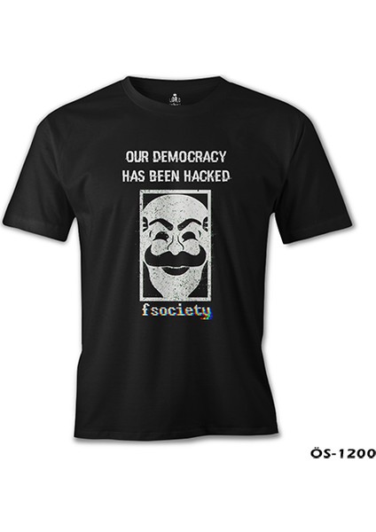 Llord T-Shirt T-Shirt Mr.robot - Fsociety Democracy fiyatları
